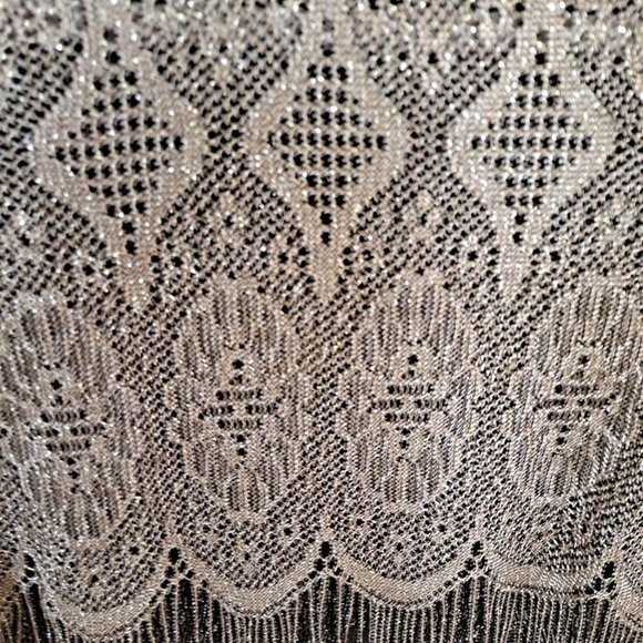 VINTAGE Sharade‎ Nites Gold Sheer Top Size 10 - Picture 2 of 6